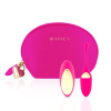 фото Виброяйцо Rianne S: Pulsy Playball Deep Pink с вибрирующим пультом Д/У, косметичка-чехол