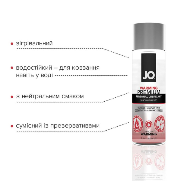 купити Лубрикант на силіконовій основі System JO PREMIUM — WARMING (60 мл)