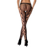 фото Эротические колготки-бодистокинг Passion S008 black, ажурные колготки с вырезом и лампасами-сеткой  || фото Еротичні колготки-бодістокінг Passion S008 black, ажурні колготки з вирізом та лампасами-сіткою 