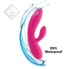 фото Гибкий вибратор кролик с двумя моторами FeelzToys Lea Rabbit Vibrator Rubine Red  || фото Гнучкий вібратор кролик з двома моторами FeelzToys Lea Rabbit Vibrator Rubine Red 