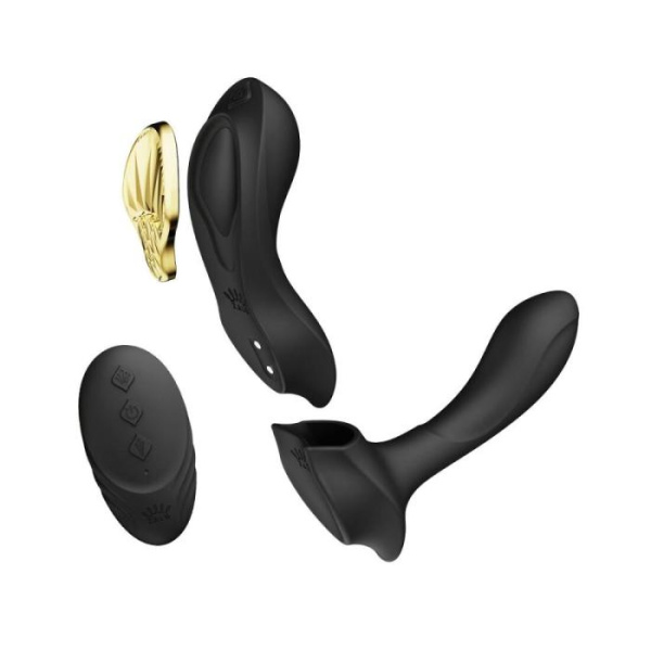 купить Смартвибратор в трусики Zalo — AYA Obsidian Black, насадка и пульт ДУ