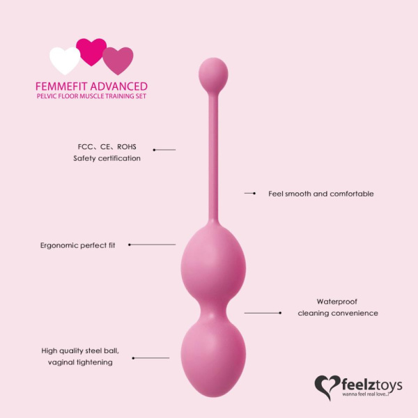 купить Набор вагинальных шариков для продвинутых FeelzToys - FemmeFit Advanced Pelvic Muscle Training Set