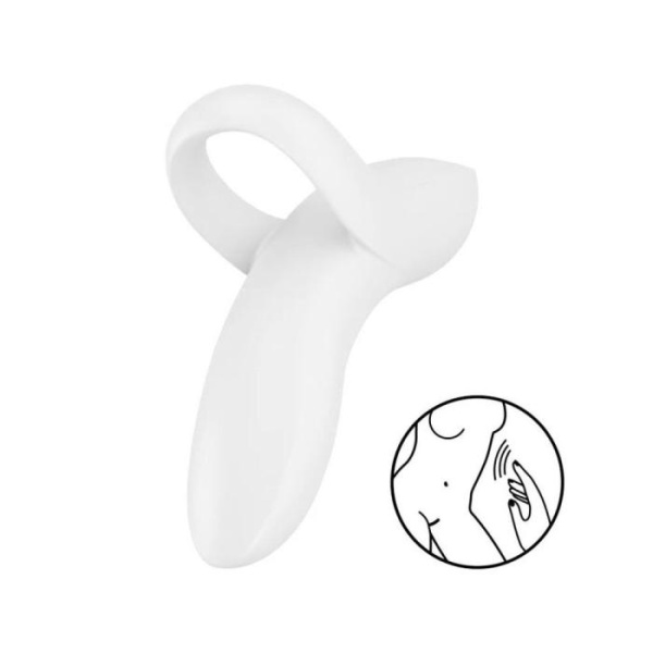 купить Вибратор на палец Satisfyer Bold Lover White, гибкий