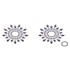 фото Пэстис из кристаллов Petits Joujoux Gloria set of 2 - Black/Purple, украшение на грудь