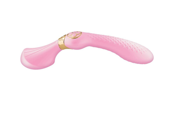 купити Вібромасажер Shunga Zoa Light Pink, двосторонній