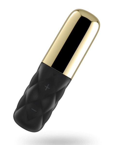 купить Мощный мини-вибратор Satisfyer Mini Lovely Honey Gold со съемным колпачком, 15 режимов работы