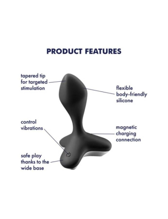 фото Анальная пробка с вибрацией Satisfyer Game Changer Black  || фото Анальна пробка з вібрацією Satisfyer Game Changer Black 