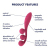 фото Универсальный вибратор Satisfyer Tri Ball 1, 3 мотора, гнется  || фото Універсальний вібратор Satisfyer Tri Ball 1, 3 мотори, гнеться 