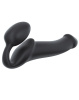 Безремневий страпон Strap-On-Me Black XL, повністю регульований, діаметр 4,5см