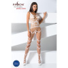 фото Бодистокинг Passion BS058 white, комбинезон, очень воздушный  || фото Бодістокінг Passion BS058 white, комбінезон, дуже повітряний 