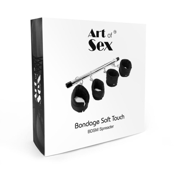 купить Колодка-распорка для рук и ног Art of Sex - Bondage  Soft Touch BDSM Spreader , цвет черный