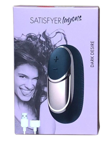 фото Мощный вибратор Satisfyer Lay-On - Dark Desire, водонепроницаемый,15 режимов работы  || фото Потужний вібратор Satisfyer Lay-On - Dark Desire, водонепроникний, 15 режимів роботи 