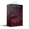 фото Набор Feral Feelings BDSM Kit 7 Black, наручники, поножи, коннектор, маска, паддл, кляп, зажимы  || фото Набір Feral Feelings BDSM Kit 7 Black, наручники, поножі, конектор, маска, паддл, кляп, затискачі 