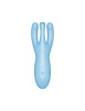 Кліторальний смарт вібратор Satisfyer Threesome 4 Blue з трьома пальчиками