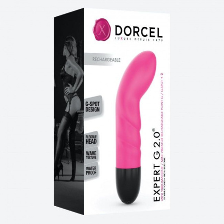 фото Вибратор Dorcel Expert G 2.0 Magenta для точки G, перезаряжаемый  || фото Вібратор Dorcel Expert G 2.0 Magenta для точки G, що перезаряджається 