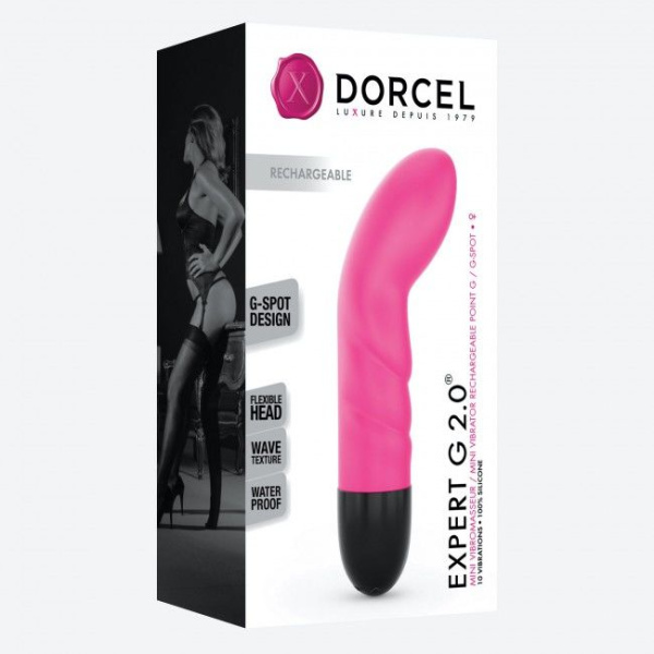 купить Вибратор Dorcel Expert G 2.0 Magenta для точки G, перезаряжаемый