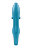 Вібратор-кролик із потрійним відростком Satisfyer Embrace me Turquoise, 2 мотори, діаметр 3,6 см