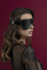 фото Маска на глаза с заклепками Feral Feelings - Blindfold Mask, натуральная кожа, черная  || фото Маска на очі з заклепками Feral Feelings - Blindfold Mask, натуральна шкіра, чорна 
