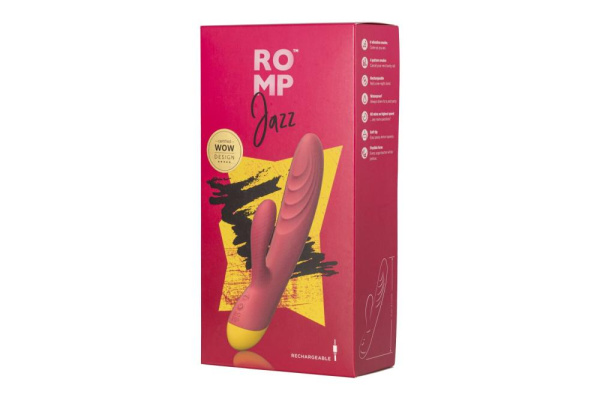купить Вибратор-кролик Romp Jazz, гибкий, особенно мягкая головка, 10 вариантов стимуляции