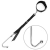 фото Анальный крюк с ошейником из натуральной кожа Art of Sex - Anal hook, Черный