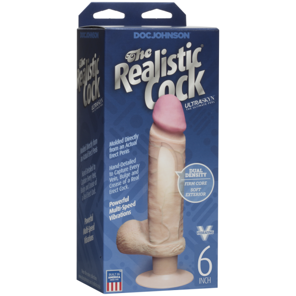 купить Фаллоимитатор Doc Johnson The Realistic Cock 6 inch ULTRASKYN, диаметр 4,3см, плавная регулировка