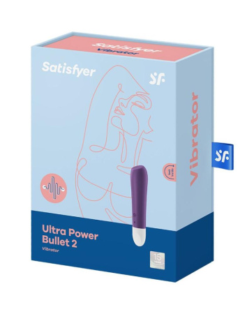 фото Вибропуля перезаряжаемая Ultra Power Bullet 2 Violet  || фото Віброкуля на акумуляторі Satisfyer Ultra Power Bullet 2 Violet 