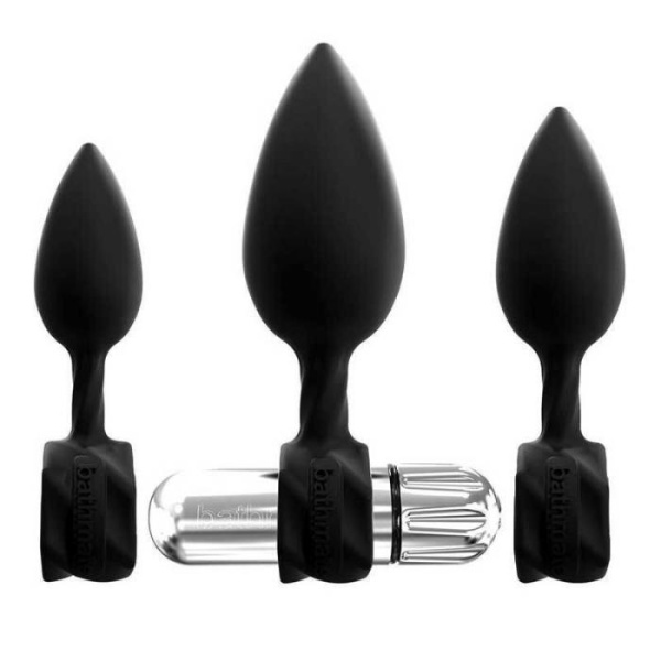купить Набор анальных вибропробок Bathmate Anal Training Plugs VIBE, диаметр 2,5см - 3,1см - 3,8см