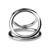 фото Тройное эрекционное кольцо Sinner Gear Unbendable - Triad Chamber Metal Cock and Ball Ring - Large  || фото Потрійне ерекційне кільце Sinner Gear Unbendable – Triad Chamber Metal Cock and Ball Ring – Large 