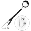 фото Анальный крюк 4 с ошейником из натуральной кожи Art of Sex - Anal hook, Черный