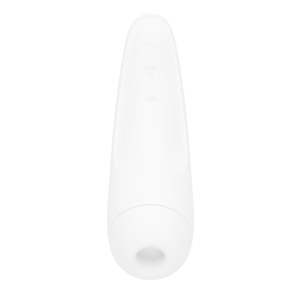 купить Вакуумный клиторальный стимулятор Satisfyer Curvy 2+ White с управлением через интернет