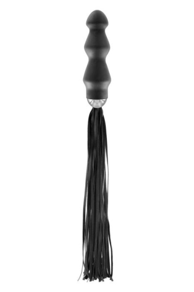 купить Флоггер с ручкой - анальным плагом Fetish Tentation Whip with Plug Handle