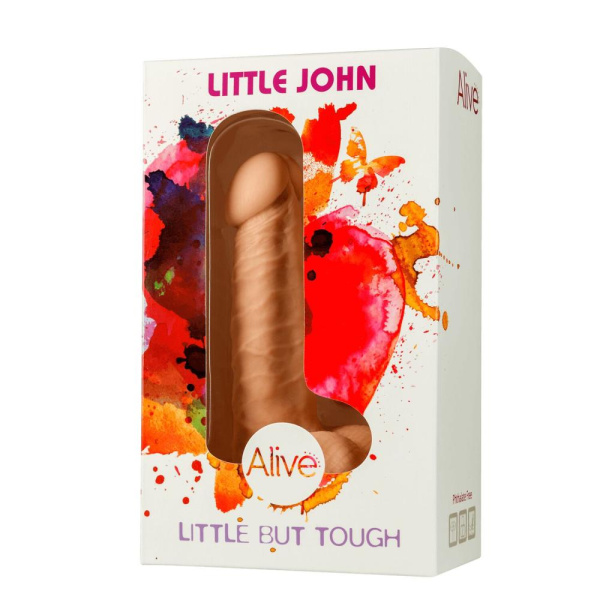 купить Фаллоимитатор с присоской Alive Little John, диаметр 3,5см, ПВХ, объемная головка