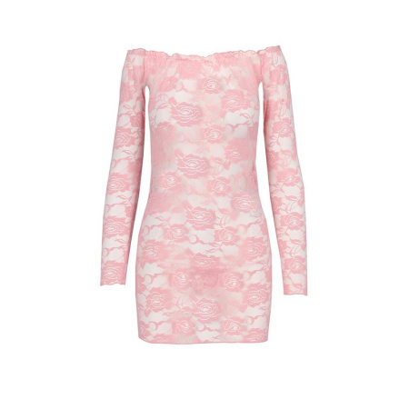 фото Прозрачная сорочка с длинным рукавом YOLANDA CHEMISE pink S/M - Passion, трусики  || фото Прозора сорочка з довгим рукавом YOLANDA CHEMISE pink S/M - Passion, трусики 