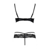 фото Комплект белья NORTH SET black XXL/XXXL - Passion Exclusive: лиф и трусики с элементами под латекс  || фото Комплект білизни NORTH SET black XXL/XXXL - Passion Exclusive: ліф і трусики з елементами під латекс 