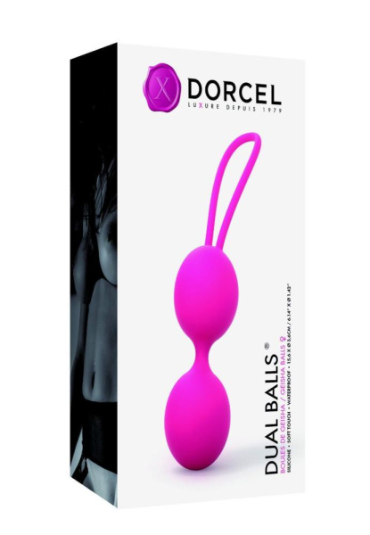 купить Вагинальные шарики Dorcel Dual Balls Magenta, диаметр 3,6см, вес 55гр