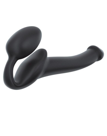 фото Безремневой страпон Strap-On-Me Black S, полностью регулируемый, диаметр 2,7см  || фото Безремневий страпон Strap-On-Me Black S, повністю регульований, діаметр 2,7см 