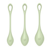 фото Набор йони бусин Satisfyer Yoni Power 2 Light Green, диаметр 2-2,5-3см, вес 22-44-73гр  || фото Набір йоні намистин Satisfyer Yoni Power 2 Light Green, диаметр 2-2,5-3см, вес 22-44-73гр 
