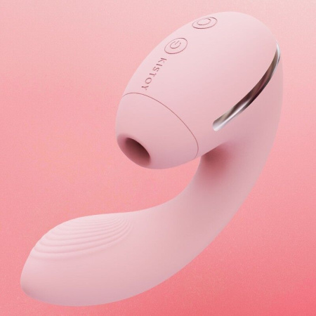 фото Вакуумный вибратор Kistoy Tina Mini Pink, вагинально-клиторальный  || фото Вакуумний вібратор Kistoy Tina Mini Pink, вагінально-кліторальний 
