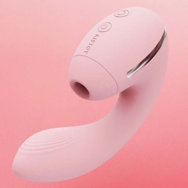 купить Вакуумный вибратор Kistoy Tina Mini Pink, вагинально-клиторальный