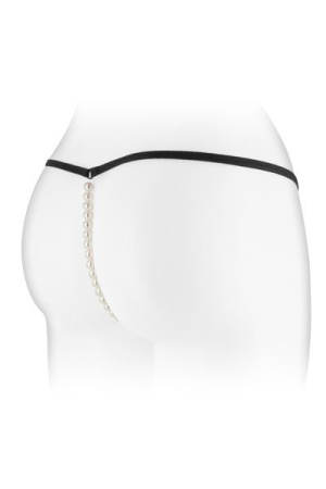 фото Трусики-стринги с жемчужной ниткой Fashion Secret VENUSINA Black  || фото Трусики-стрінги з перлинною ниткою Fashion Secret VENUSINA Black 