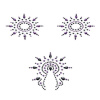 фото Пэстис из кристаллов Petits Joujoux Gloria set of 3 - Black/Purple, украшение на грудь и вульву