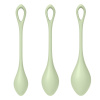 фото Набор йони бусин Satisfyer Yoni Power 2 Light Green, диаметр 2-2,5-3см, вес 22-44-73гр  || фото Набір йоні намистин Satisfyer Yoni Power 2 Light Green, диаметр 2-2,5-3см, вес 22-44-73гр 