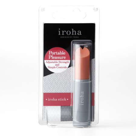 фото Вибратор-помада IROHA STICK Grey, плавное увеличение мощности  || фото Вібратор-помада IROHA STICK Grey 