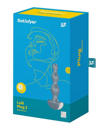 фото Анальный стимулятор-бусины с двумя моторами Satisfyer Lolli-Plug 2 Ice blue  || фото Анальний стимулятор-намистини з двома моторами Satisfyer Lolli-Plug 2 ice blue 