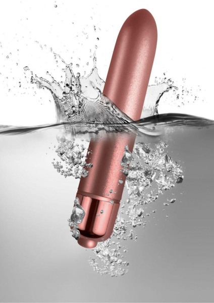 купить Вибропуля Rocks Off RO-90mm Touch of Velvet Rose Blush матовая, 10 режимов работы, на батарейке