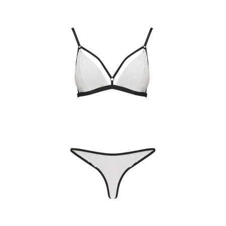 фото Комплект белья ORIHIME SET white XXL/XXXL - Passion: стрэпы: лиф и трусики  || фото Комплект білизни ORIHIME SET white XXL/XXXL - Passion: стрепи: ліф і трусики 