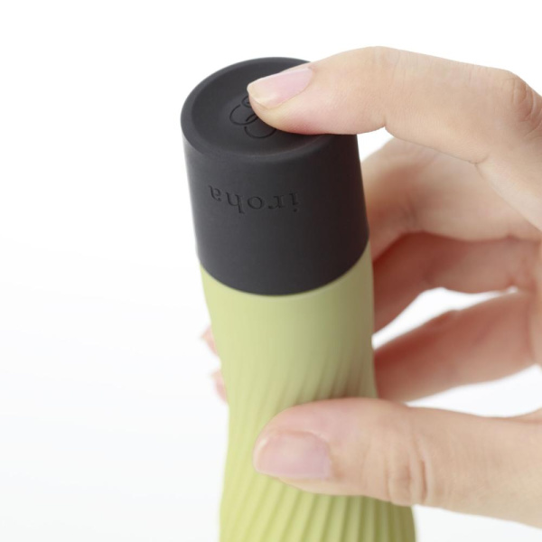 купить Вибратор IROHA ZEN Matcha с нежной ребристой поверхностью