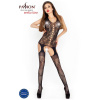 фото Бодистокинг Passion BS012 black, комбинезон, имитация чулок и пояса  || фото Бодістокінг Passion BS012 black, комбінезон, імітація панчіх і пояса 