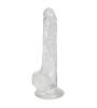 фото Прозрачный фаллоимитатор Alive Jelly Dildo Lusty, ТПЕ, присоска, диаметр 3,2см, длина 18см