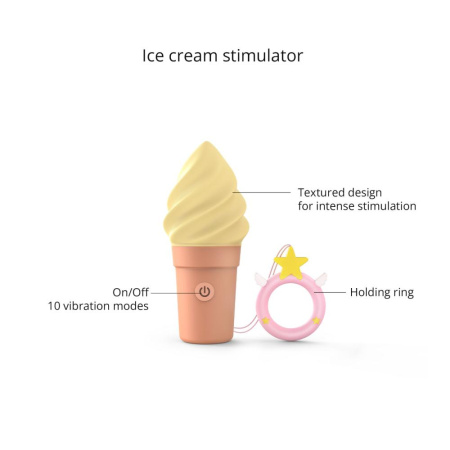 фото Вибратор-мороженое Love To Love CAND'ICE — VANILLA POP  || фото Вібратор-морозиво Love To Love CAND'ICE — VANILLA POP 
